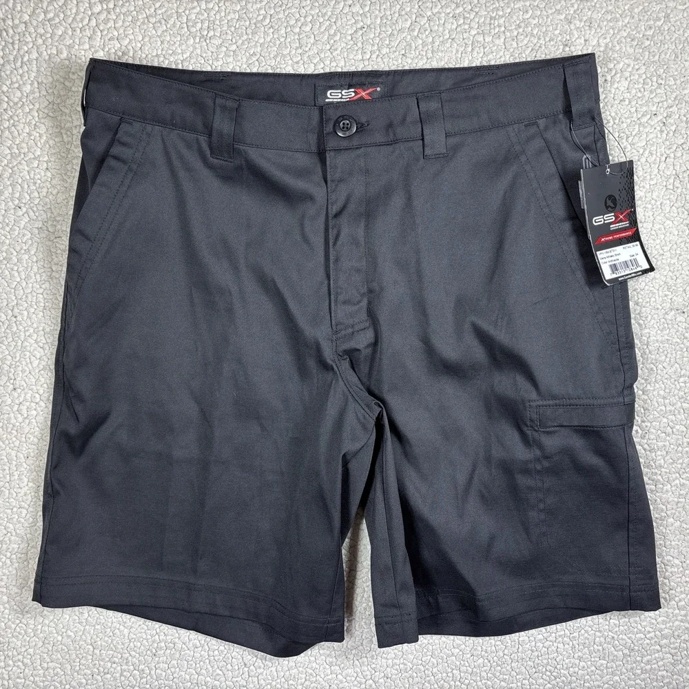GSX Gander Mountain Xtreme Performance Shorts Men's 34 Black Athletic Cargo NWT